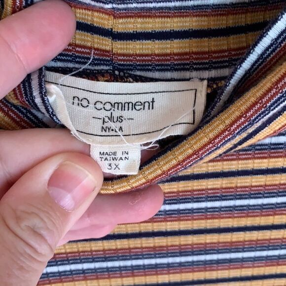 No Comment Plus striped dress - Picture 3 of 5